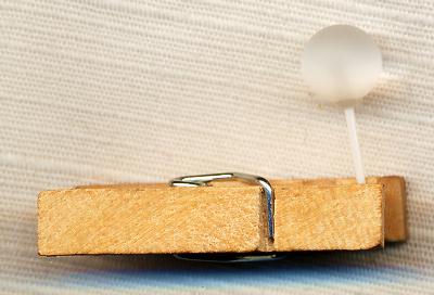 マット水晶のセラミックピアス