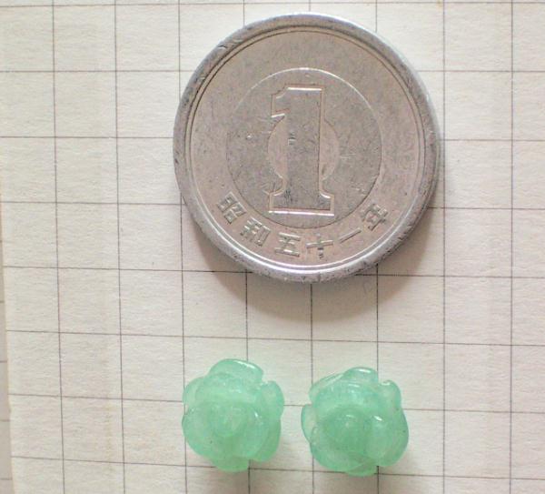 天然石薔薇のセラミックピアス