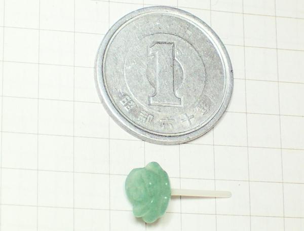 天然石薔薇のセラミックピアス