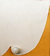 水晶のセラミックピアス